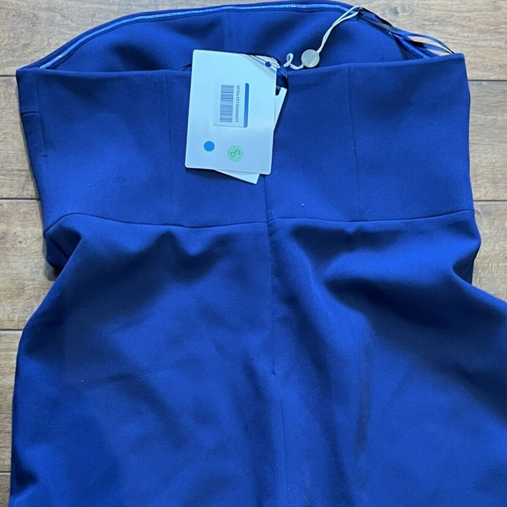 Safiyaa Blue Strapless Jumpsuit Nwt 12 (Us) (Label:44 (Fr)) — image 5 of 5
